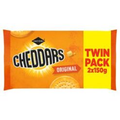 Jacobs - Cheddars original - Twin pack 2x150g - BBE 09/2026
