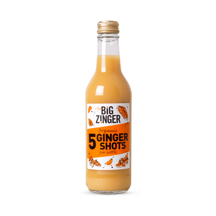 James white drinks ltd - Organic ginger - Big zinger - 6x330ml - BBE 02/2026