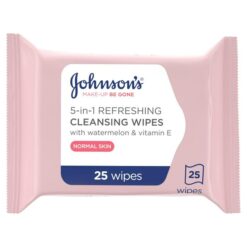 Johnson's - 5in1 Refreshing cleansing wipes - 25 wipes