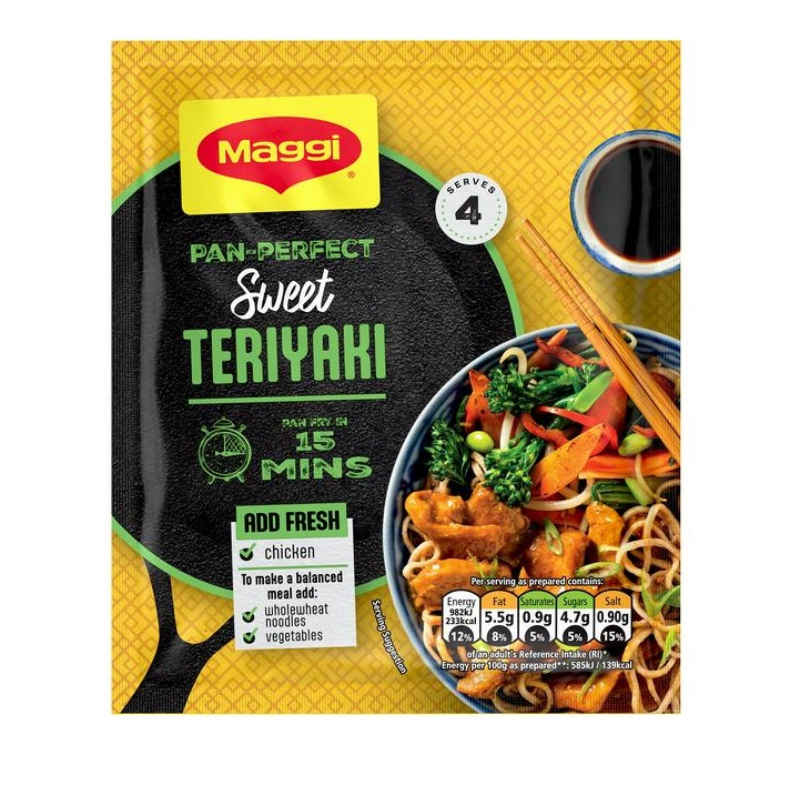 (3 FOR £1.00) Maggi - Sweet teriyaki - 37g - BBE 11/2024