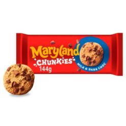 Maryland - Chunkies - Milk and dark choc - 144g - BBE 06/2026