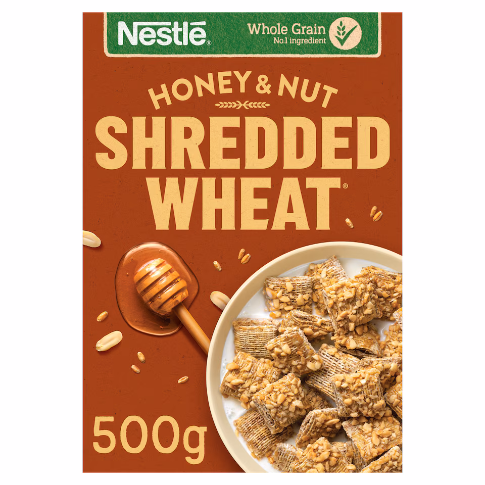 Nestle - Honey and nut - Shredded wheat - 500g - BBE 02/2027