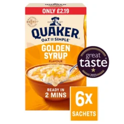 Quaker - Oat so simple - Golden syrup - 216g - BBE 09/2026