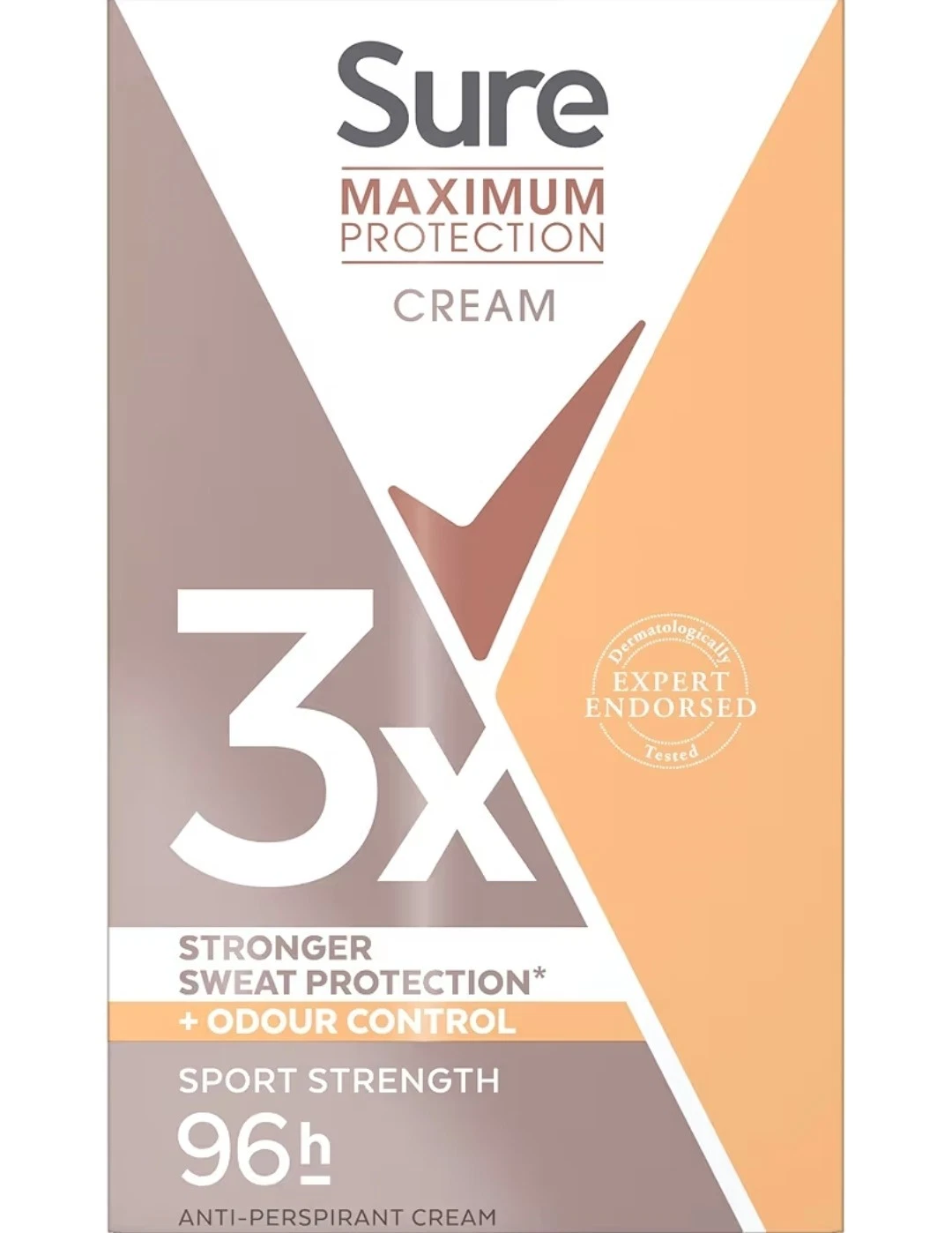 Sure - Maximim protection - 96h Anti perspirant cream - 45ml