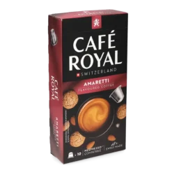 Cafe royal - Amaretti flavoured coffee - 10 pods - 50g - BBE 08/2026