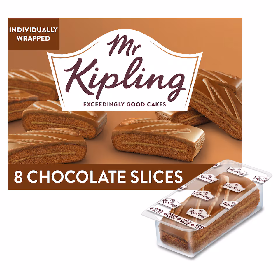 Mr.Kipling - 8 Chocolate slices - BBE 10/2026