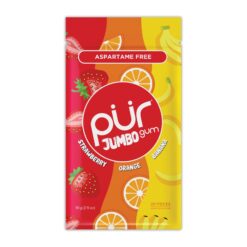 Pur - Jumbo gum - Strawberry, orange , banana - 20 Pieces - BBE 07/2026