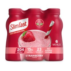 Slimfast - Balanced meal shake - Strawberry - 6x325ml - BBE 09/2026