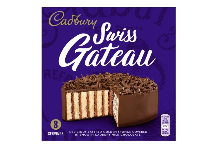 Cadbury - Swiss gateau - 8 Servings - BBE 10/2026
