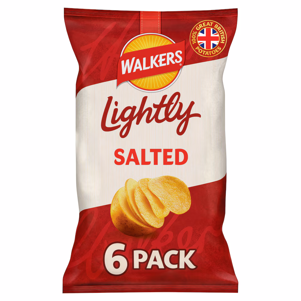 Walkers - Lightly salted - 6x25g - BBE 11/2026